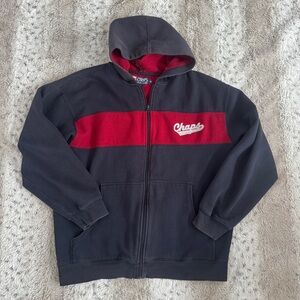 Vintage CHAPS X RALPH LAUREN  Black Hoodie with Red